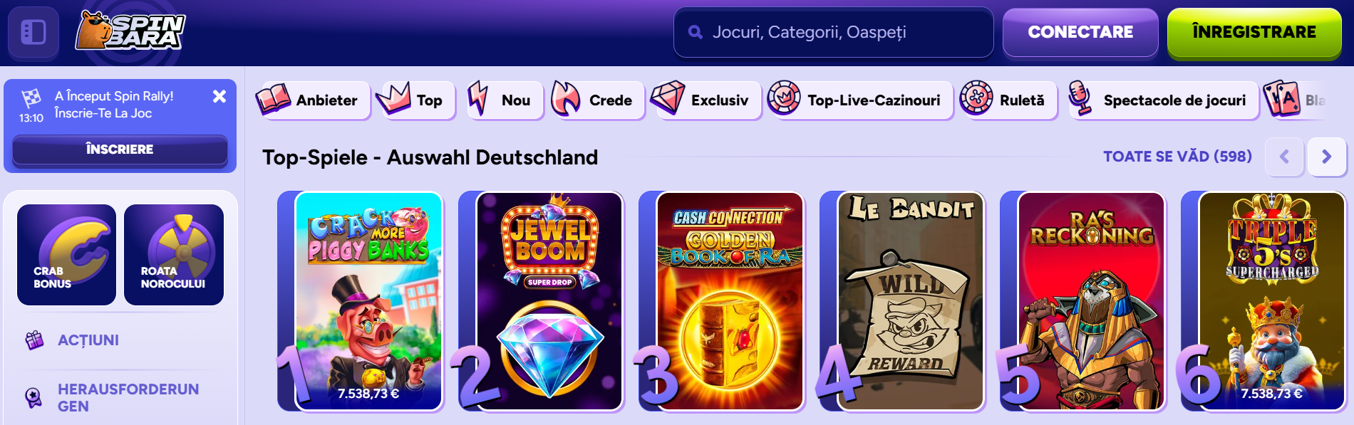 CAZINOURI ONLINE SPANIA