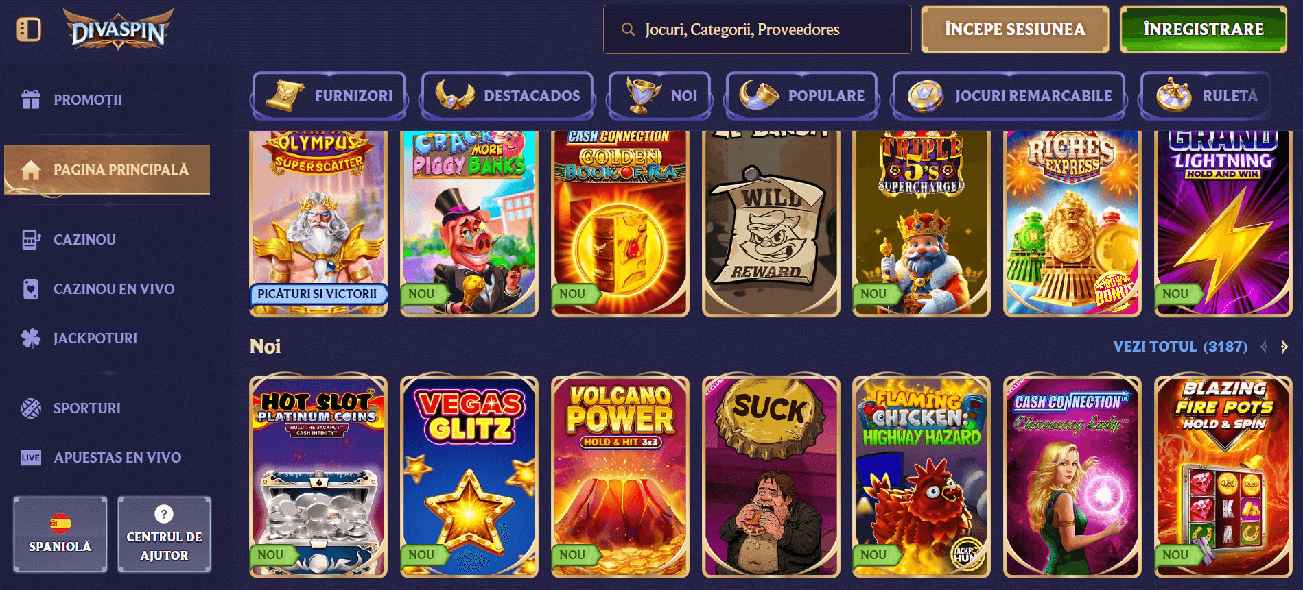 DIVASPIN CASINO ONLINE SPANIA