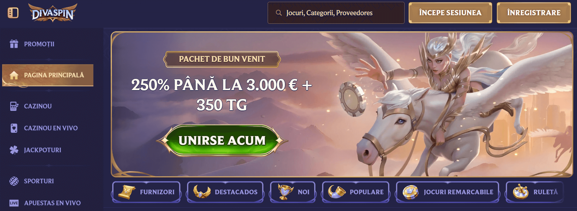 divaspin casino online spania bonus de bun venit