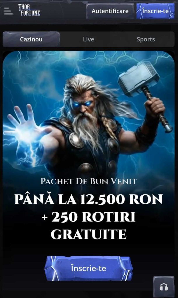 thor fortune casino online spania bonus de bun venit